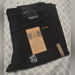 Volcom Jeans V 2X4 Stretch Denim Skinny 30x32  Black NEW WITH TAGS
